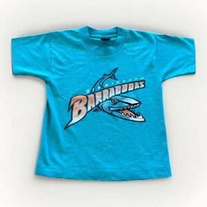 Vintage Birmingham Barracudas Shirt Youth Small CFL‎ Football Alabama 90s